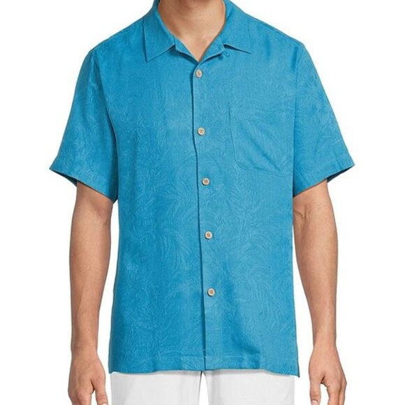 TOMMY BAHAMA Silk Hawaiian Shirt Men's (Medium) - Picture 13 of 13